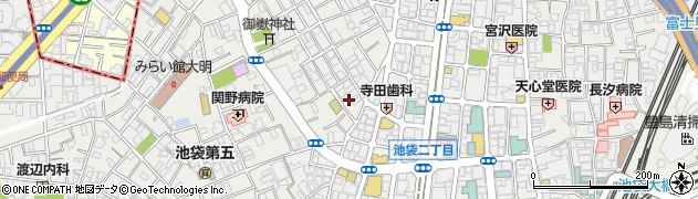 東京都豊島区池袋3丁目59周辺の地図