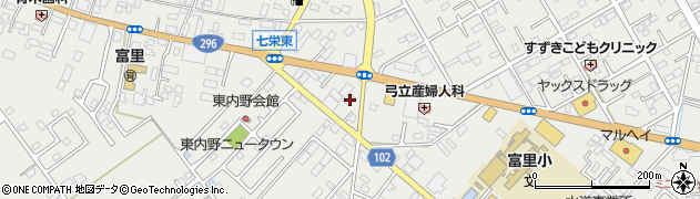 千葉県富里市七栄317周辺の地図