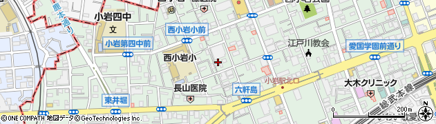 東京都江戸川区西小岩周辺の地図