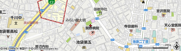 東京都豊島区池袋3丁目29-2周辺の地図