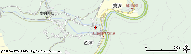 東京都あきる野市乙津2051周辺の地図