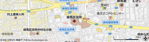 東京都練馬区周辺の地図