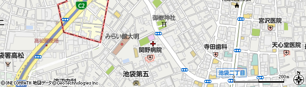 東京都豊島区池袋3丁目29周辺の地図