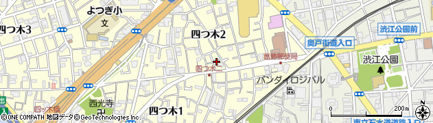 東京都葛飾区四つ木2丁目8周辺の地図