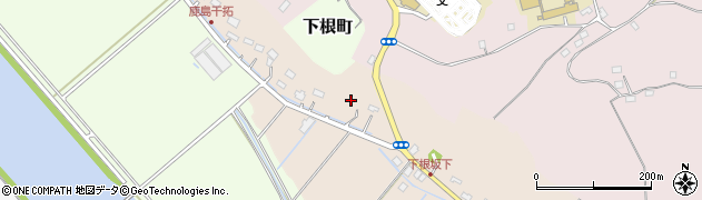 千葉県佐倉市下根周辺の地図