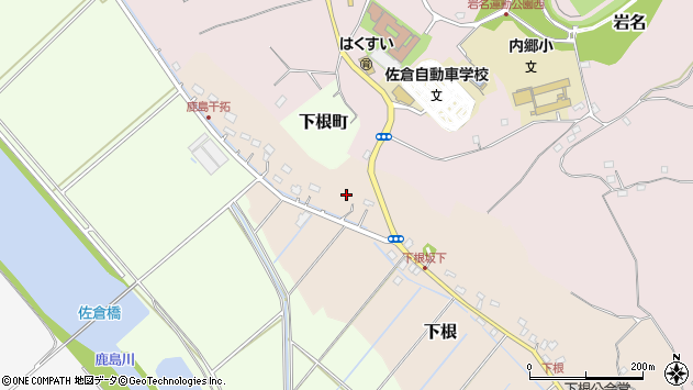 〒285-0006 千葉県佐倉市下根の地図