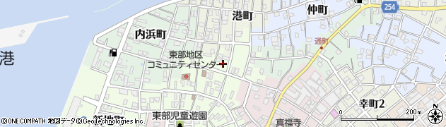 千葉県銚子市本町周辺の地図