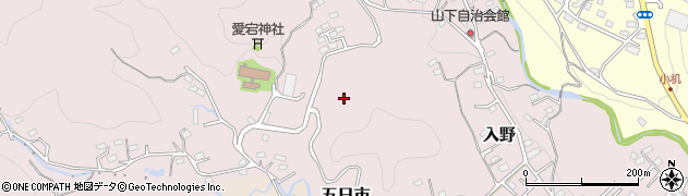 東京都あきる野市入野周辺の地図