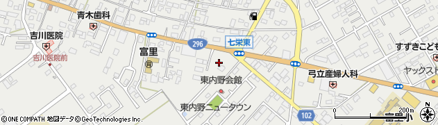 千葉県富里市七栄302周辺の地図