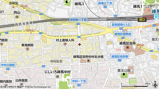 〒176-0023 東京都練馬区中村北の地図