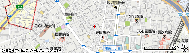東京都豊島区池袋3丁目60周辺の地図
