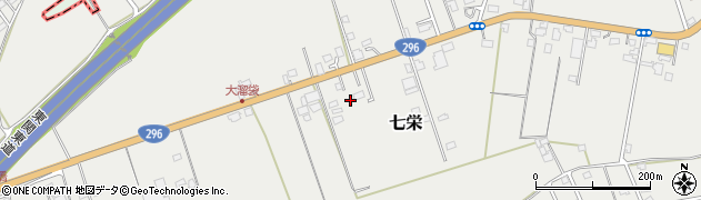千葉県富里市七栄105周辺の地図