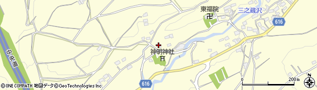 山梨県韮崎市穂坂町三之蔵3725周辺の地図