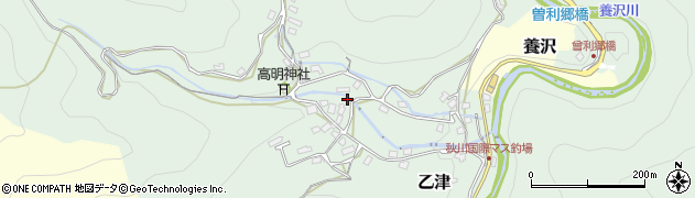 東京都あきる野市乙津1864周辺の地図