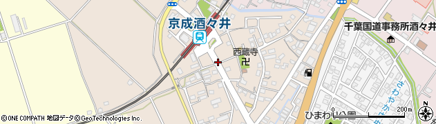 京成酒々井駅周辺の地図