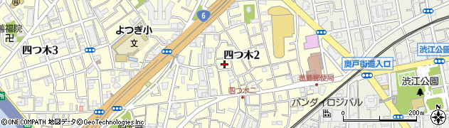 東京都葛飾区四つ木2丁目10周辺の地図