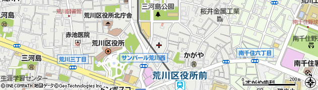 東京都荒川区荒川1丁目5-12周辺の地図