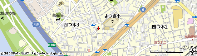 東京都葛飾区四つ木4丁目2周辺の地図