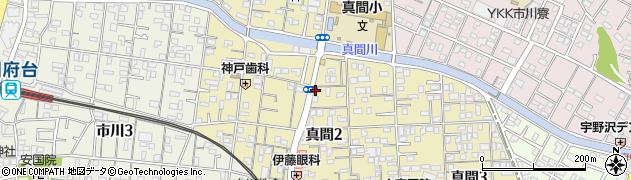 ラクーン株式会社　真間店周辺の地図