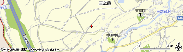 山梨県韮崎市穂坂町三之蔵2781周辺の地図