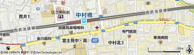三井住友銀行中村橋支店周辺の地図