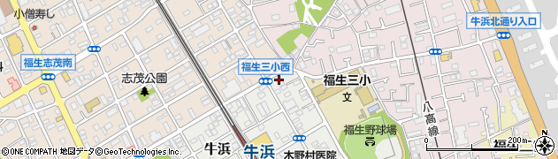 東京都福生市牛浜160周辺の地図