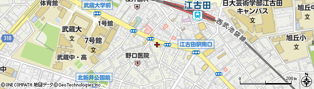 江古田マーキー周辺の地図