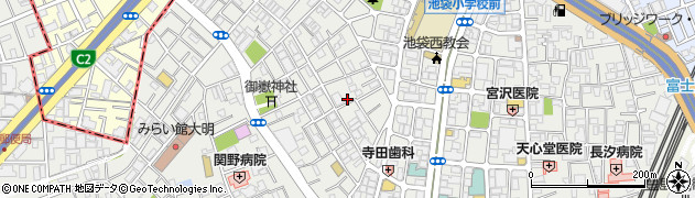 東京都豊島区池袋3丁目62-16周辺の地図