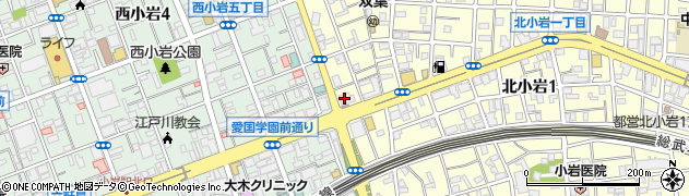 ニッポンレンタカー小岩営業所周辺の地図