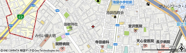 東京都豊島区池袋3丁目62-15周辺の地図