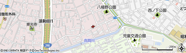 市川須和田郵便局 ＡＴＭ周辺の地図