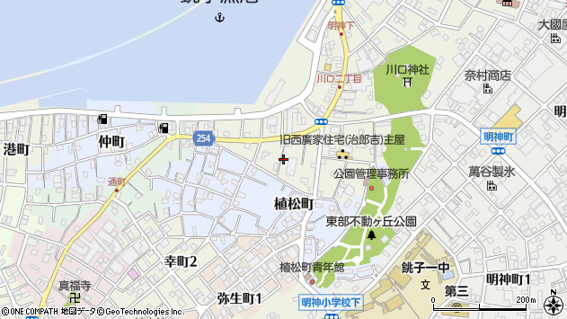 〒288-0001 千葉県銚子市川口町の地図