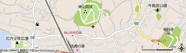 姥山貝塚周辺の地図