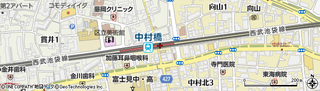 西友中村橋店周辺の地図