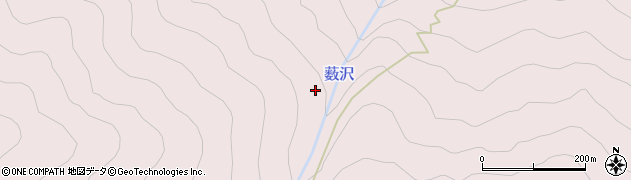 薮沢周辺の地図
