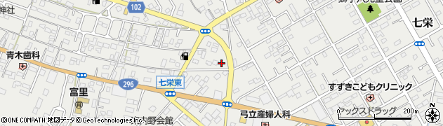 千葉県富里市七栄416-4周辺の地図