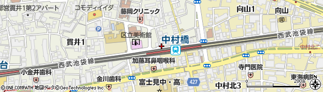 チップタップ中村橋店周辺の地図