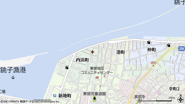 〒288-0068 千葉県銚子市内浜町の地図