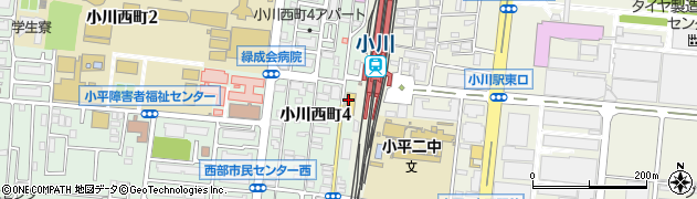ローソンストア１００小川西町店周辺の地図