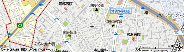 東京都豊島区池袋3丁目64周辺の地図