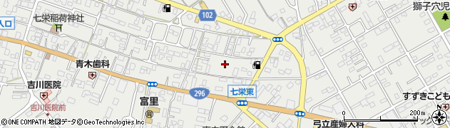 千葉県富里市七栄385周辺の地図