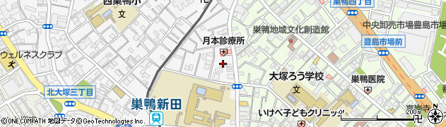 日本経済新聞販売店　豊島区ＮＳＮ巣鴨周辺の地図