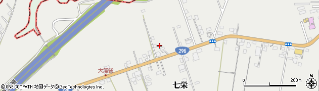 千葉県富里市七栄77周辺の地図