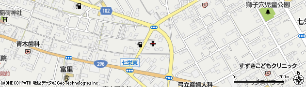千葉県富里市七栄412周辺の地図