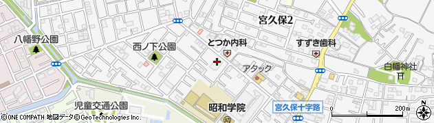 くすりの福太郎宮久保店周辺の地図
