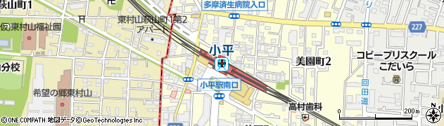 ファミリーマートトモニー小平駅店周辺の地図