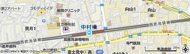 ちよだ鮨　中村橋店周辺の地図