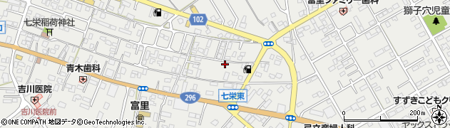 千葉県富里市七栄389周辺の地図
