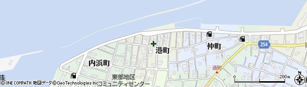 千葉県銚子市港町周辺の地図