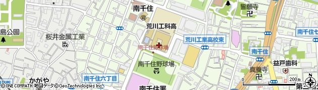 東京都立荒川工科高等学校周辺の地図